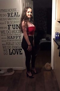 provocative plump damsel posing playfully in undergarments